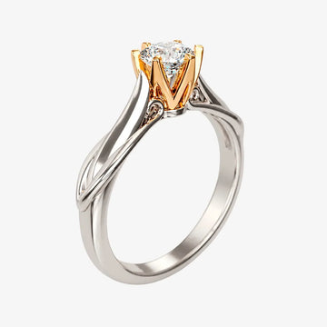 Eterna Luxe Moissanite Promise Ring