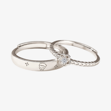 Eterna Rose Couple Rings Set