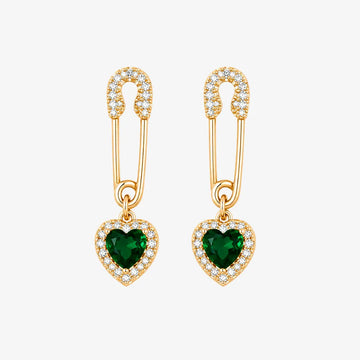 Emerald Royale Vintage Earrings