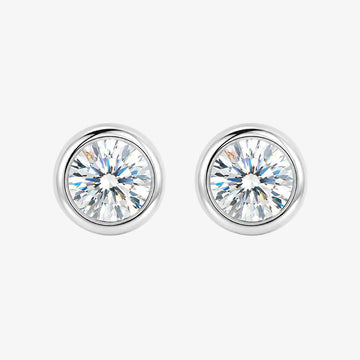 Radiance Solitaire Stud Earrings
