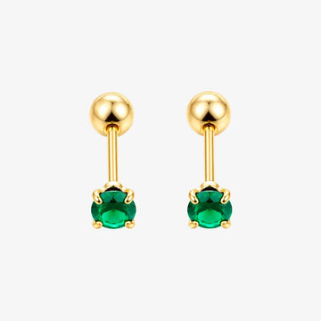 Emerald Whisper Stud Set
