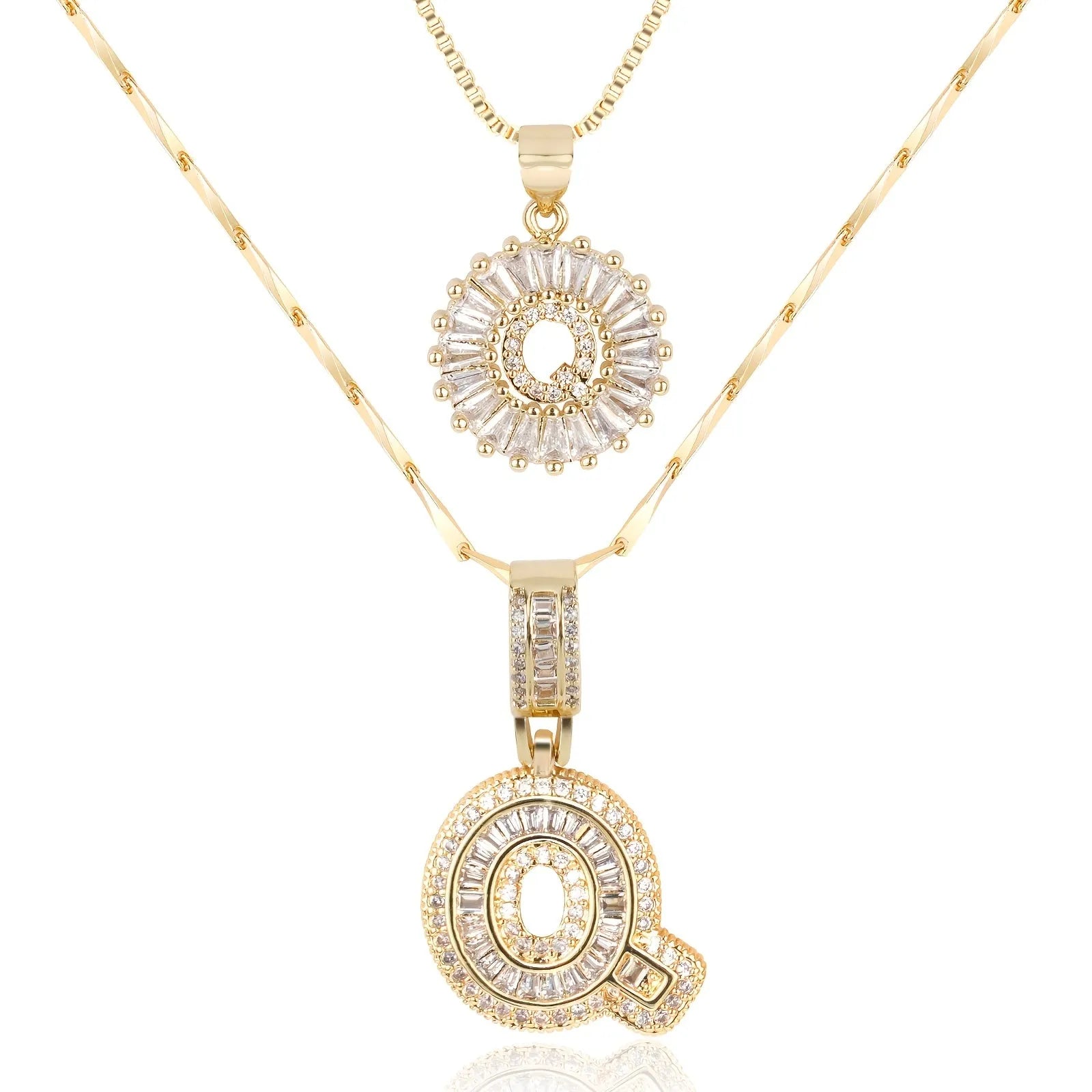 Everly Initial 2-Piece Necklace Set