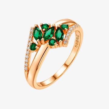 Emerald Bloom Ring
