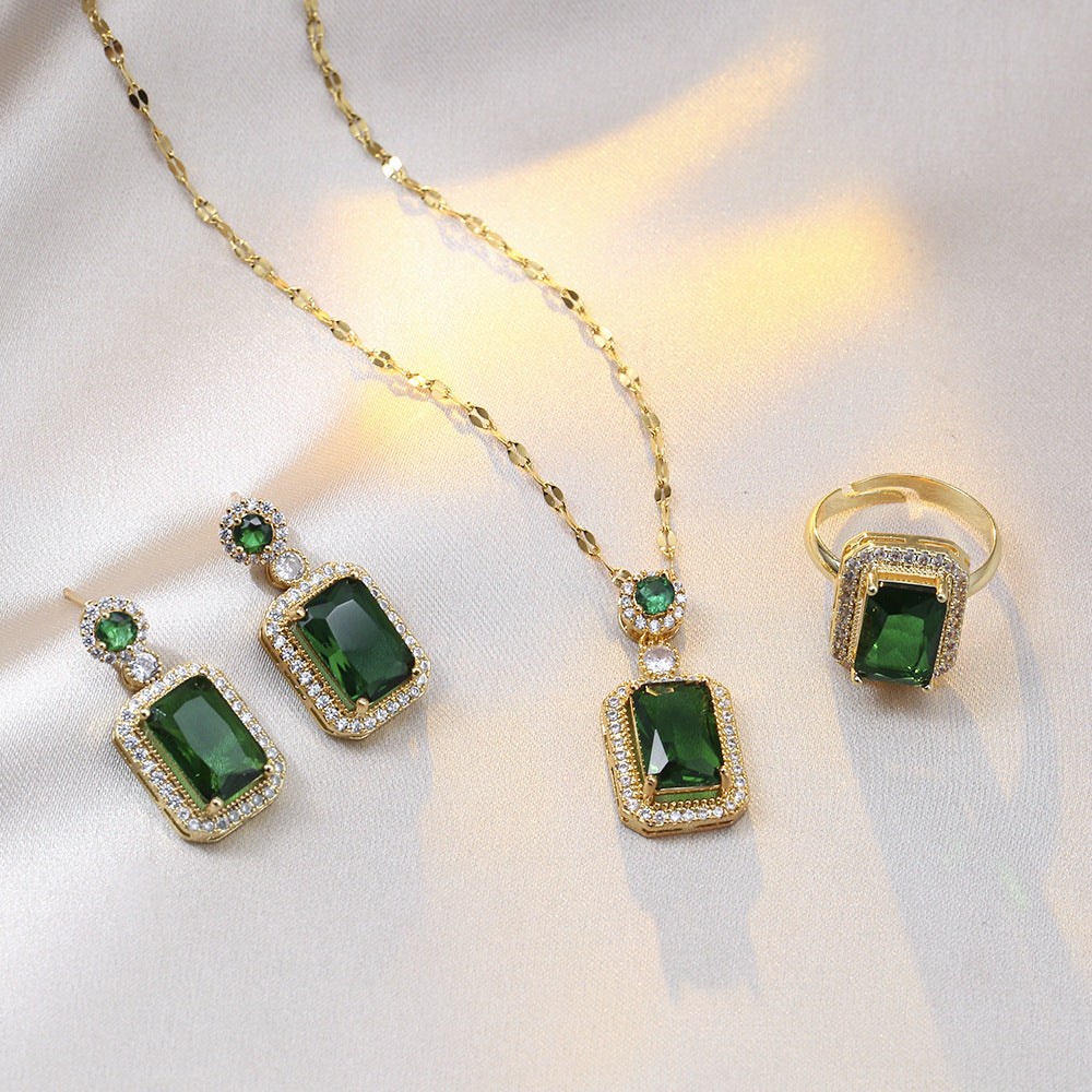 Emerald Luxe Jewelry Set