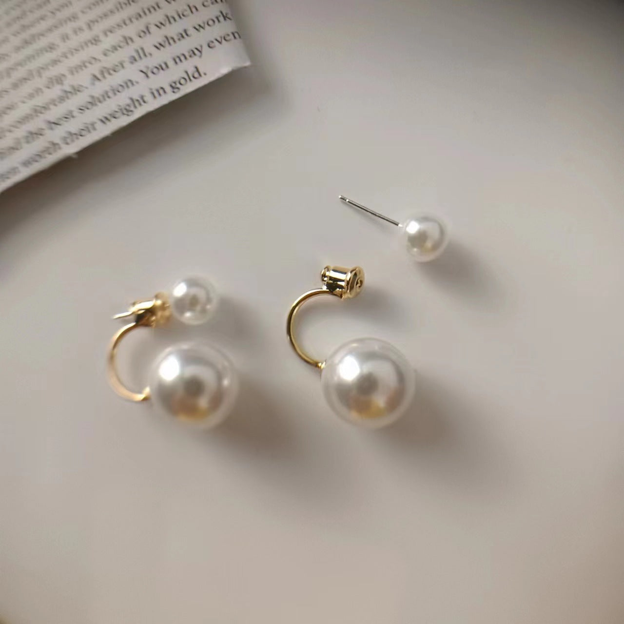 Twin Pearl Earrings