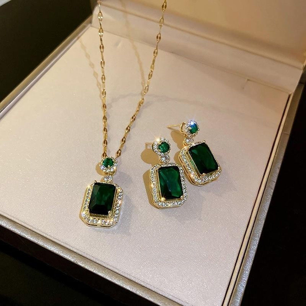 Emerald Luxe Jewelry Set