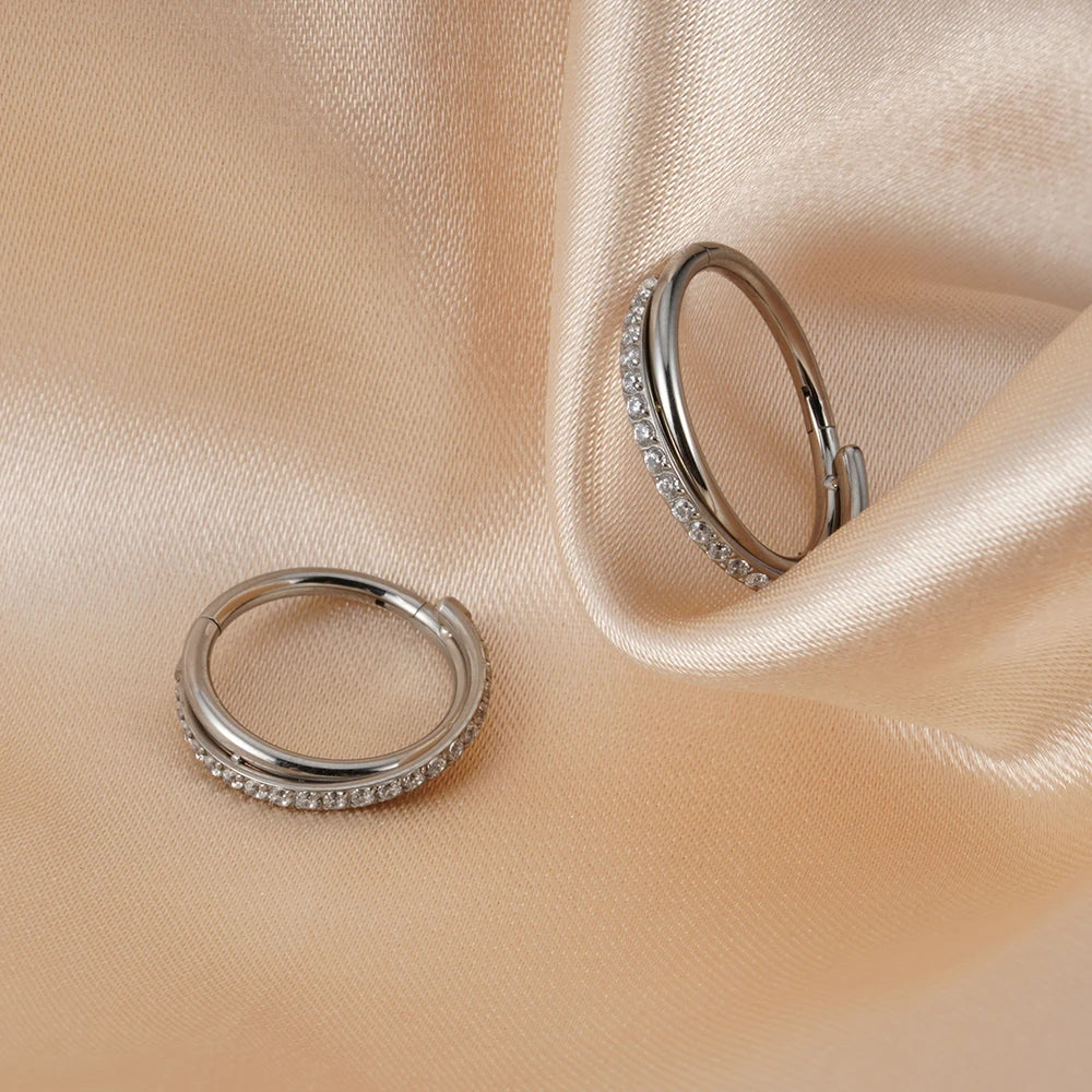 Éclat Crystal Clicker Hoops