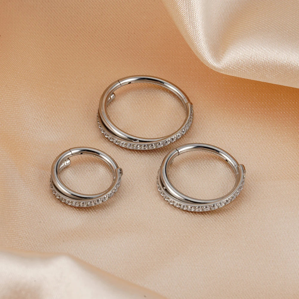 Éclat Crystal Clicker Hoops