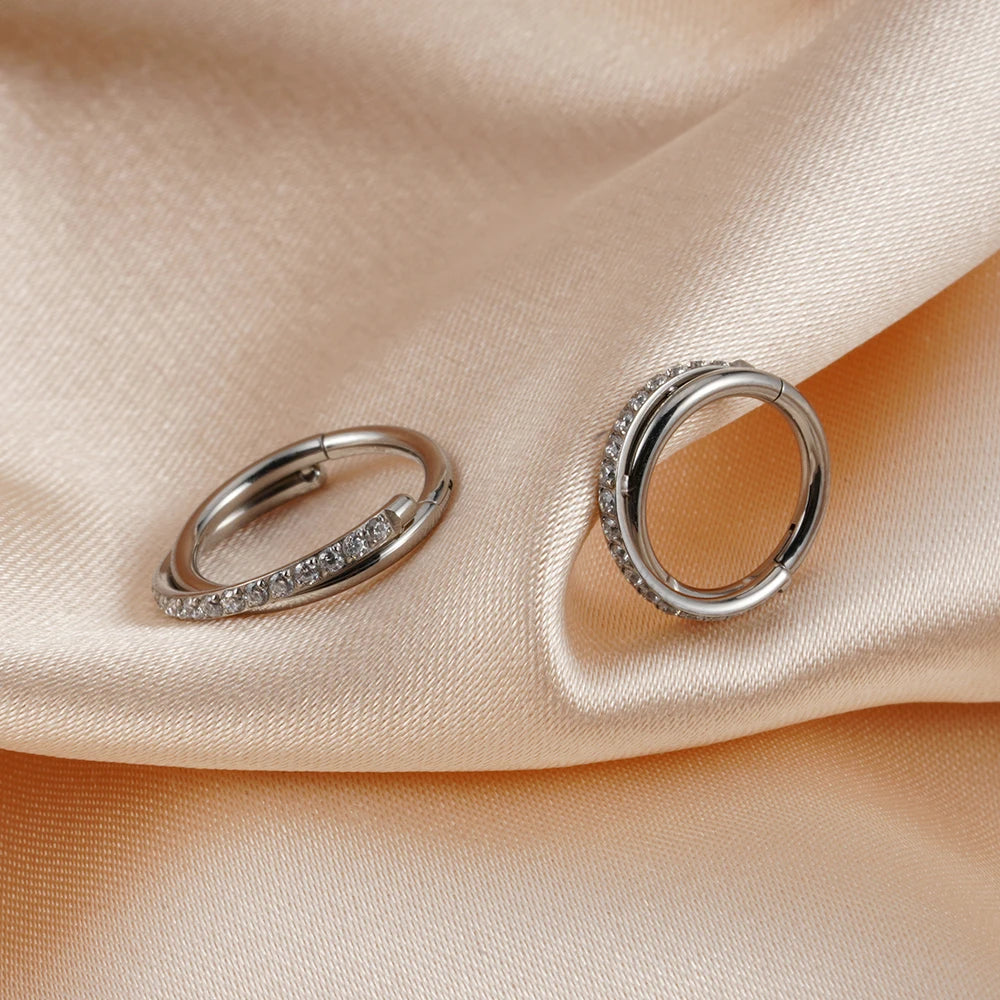 Éclat Crystal Clicker Hoops