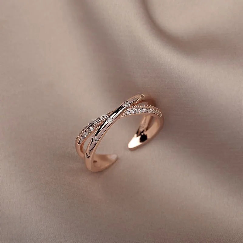 Rose Luxe Crossover Ring