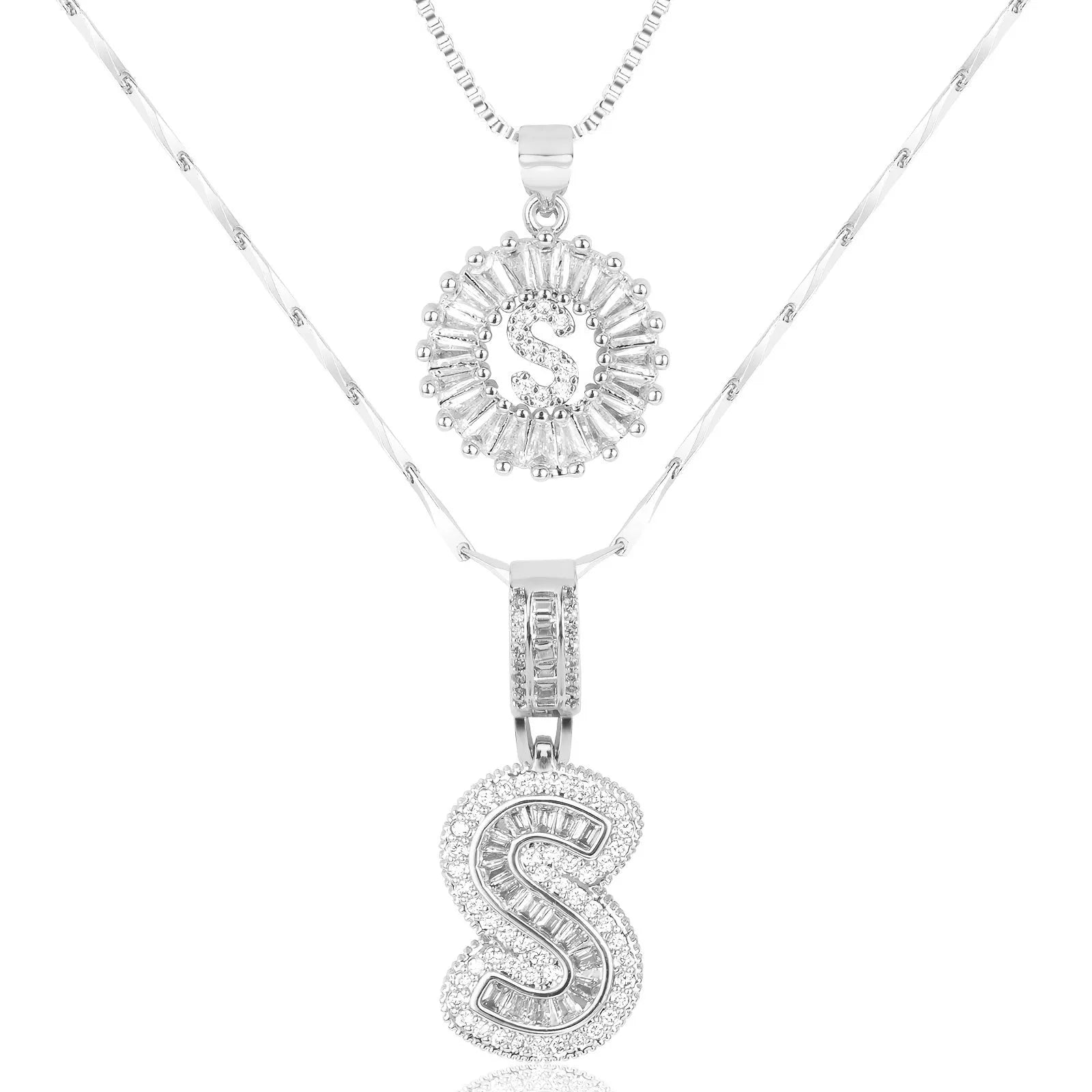Everly Initial 2-Piece Necklace Set