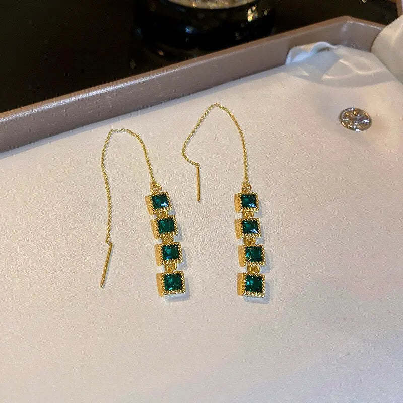 Emerald Royale Vintage Earrings