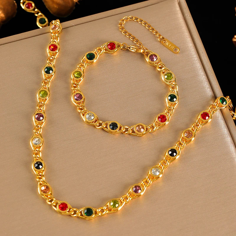 Eilieck Luxe Pearl Necklace & Bracelet