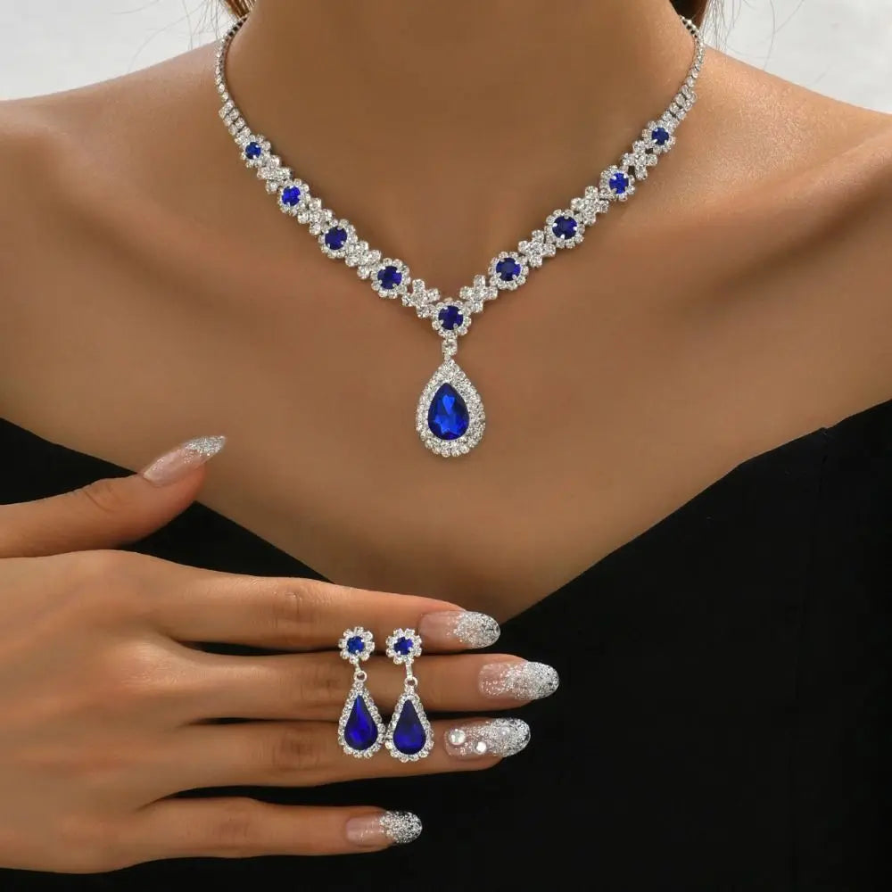 Royal Sparkle Crystal Jewelry Set