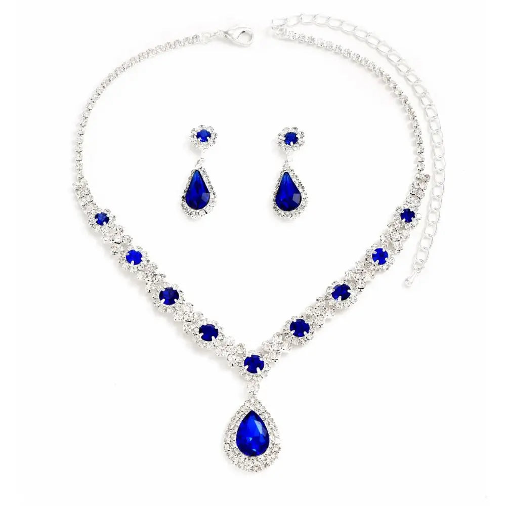 Royal Sparkle Crystal Jewelry Set