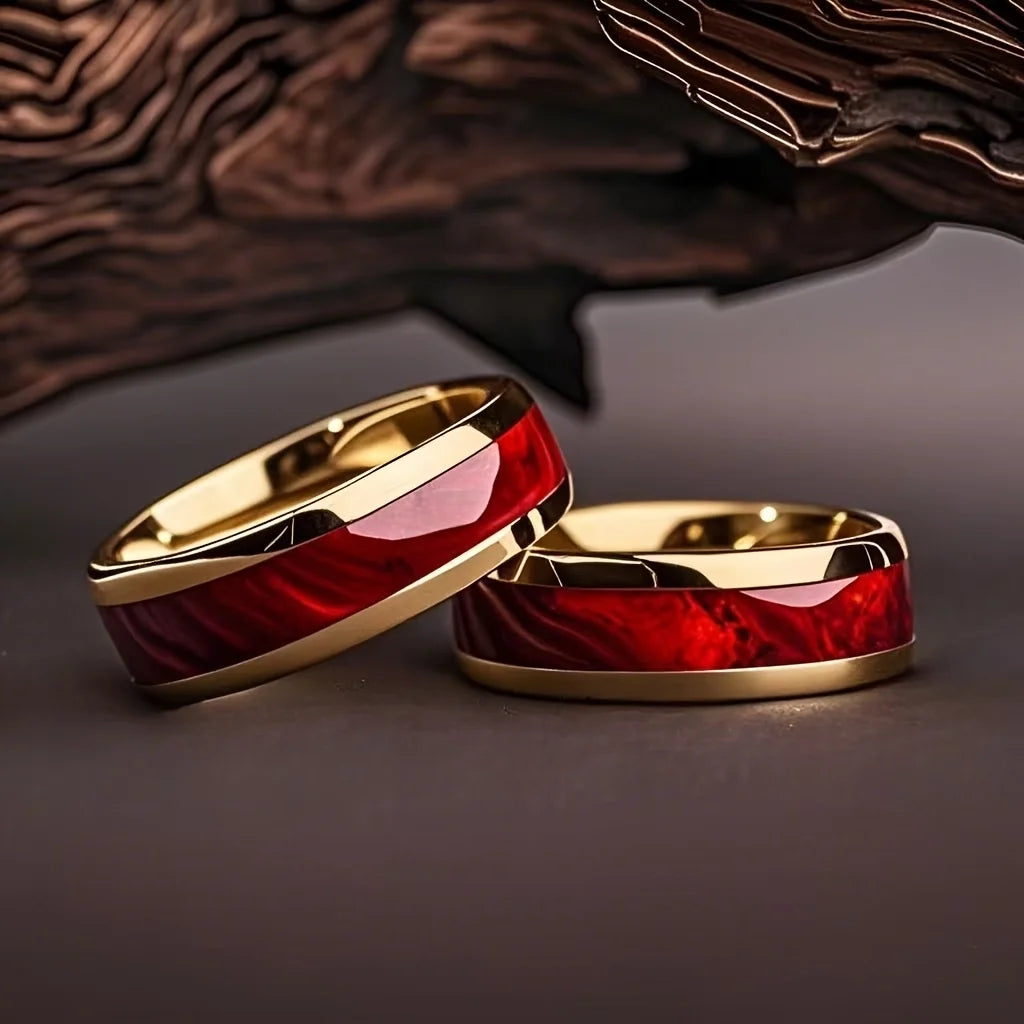 Crimson Ember Ring