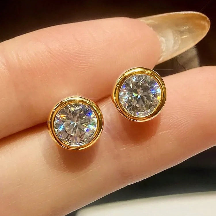 Radiance Solitaire Stud Earrings