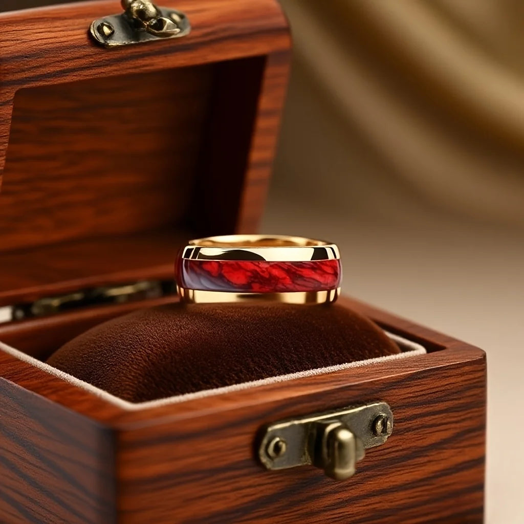 Crimson Ember Ring
