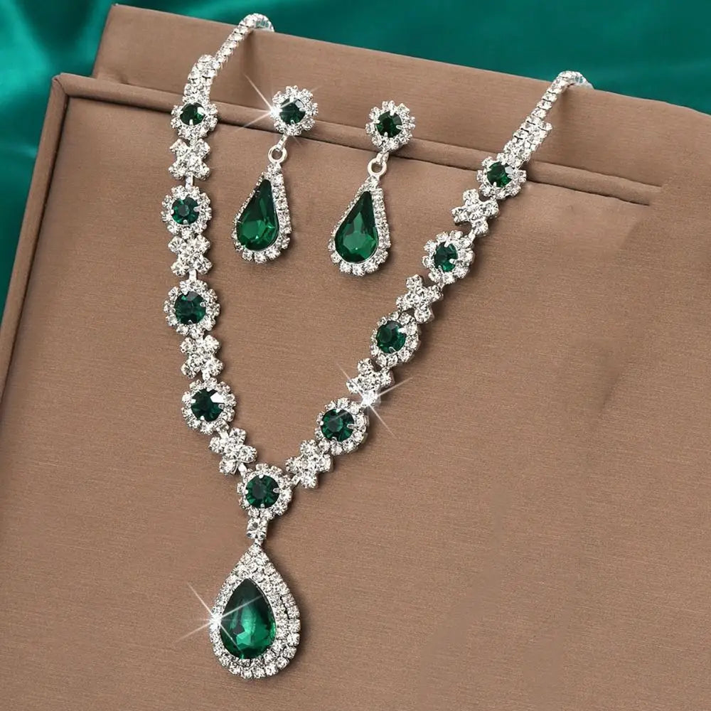 Royal Sparkle Crystal Jewelry Set