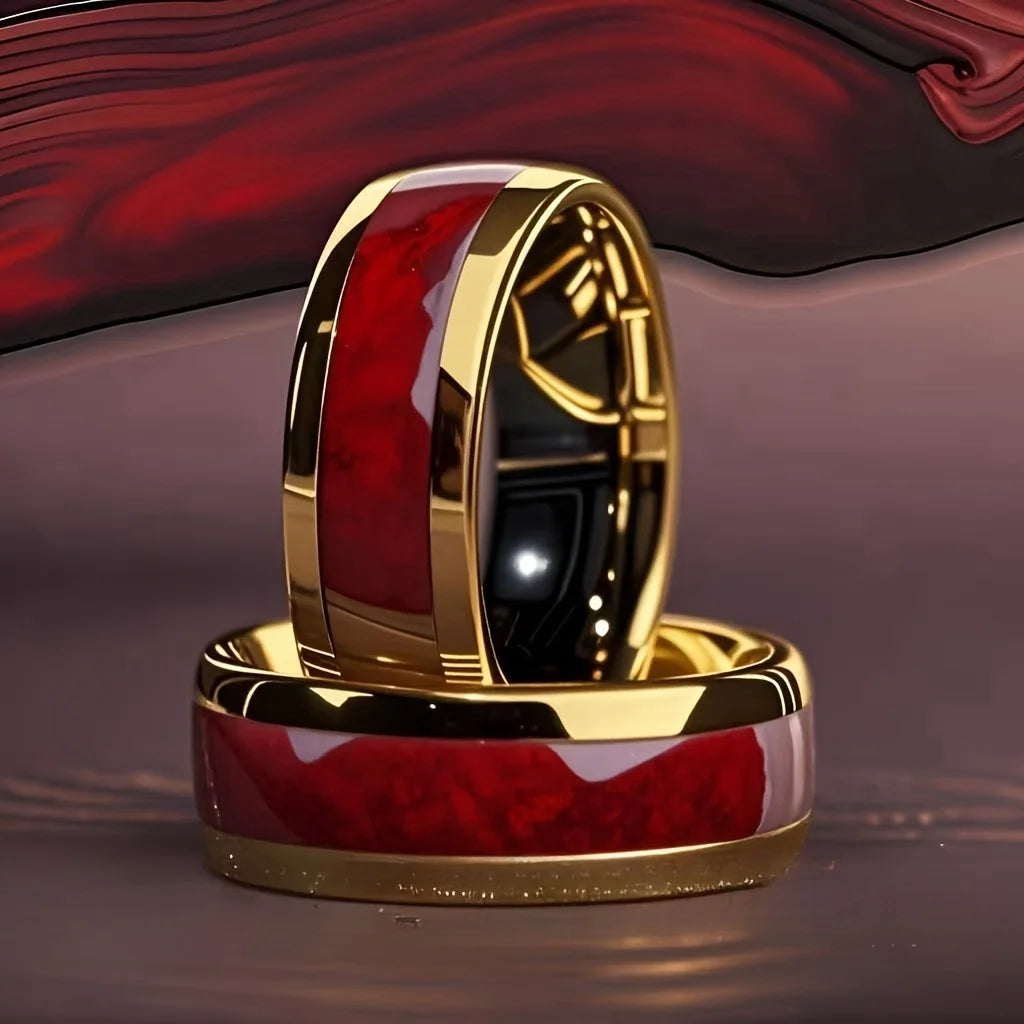 Crimson Ember Ring