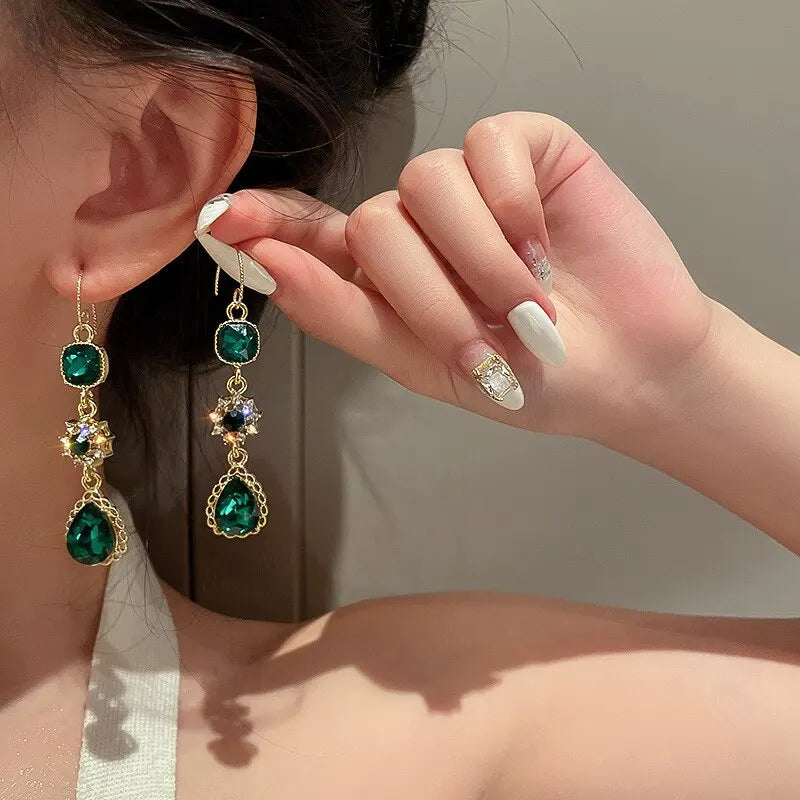 Emerald Royale Vintage Earrings
