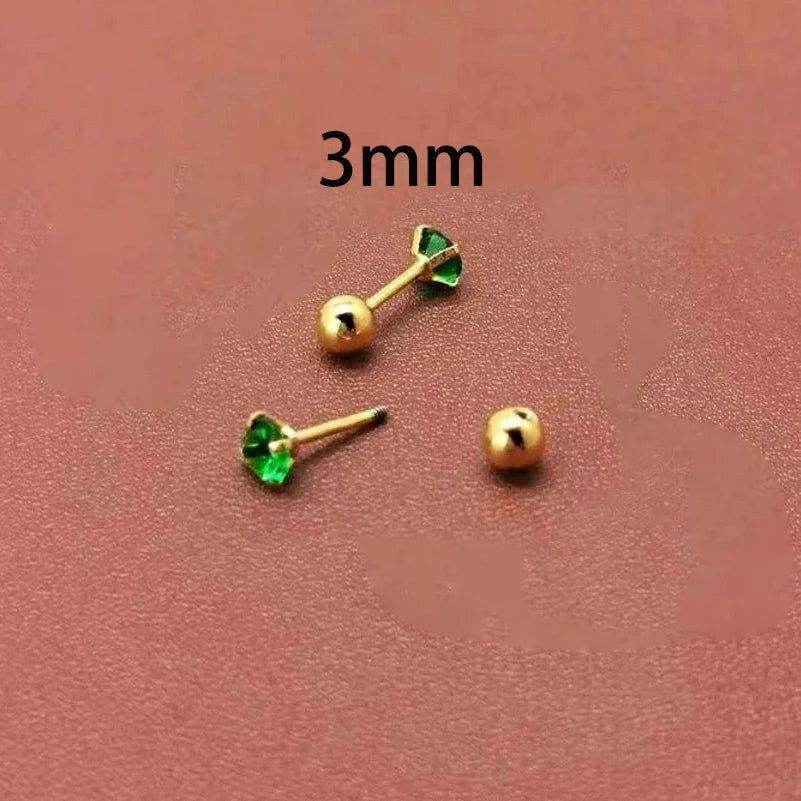Emerald Whisper Stud Set