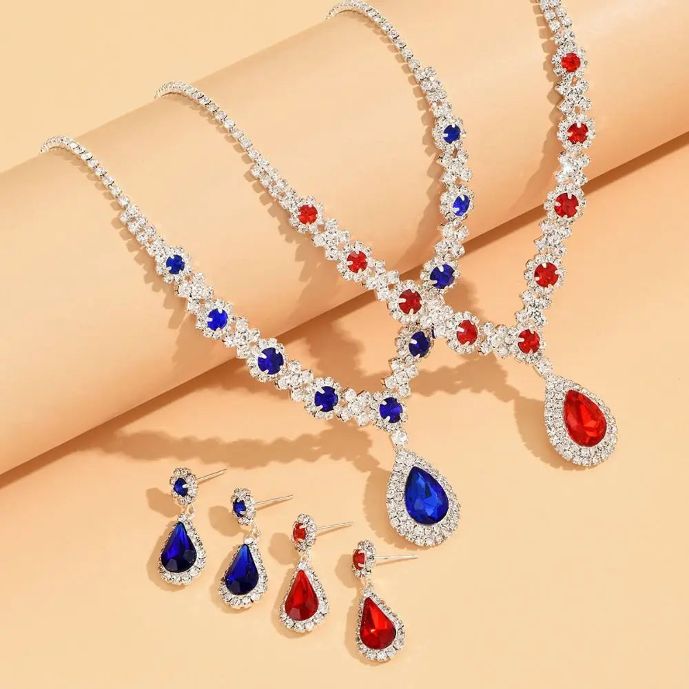 Royal Sparkle Crystal Jewelry Set