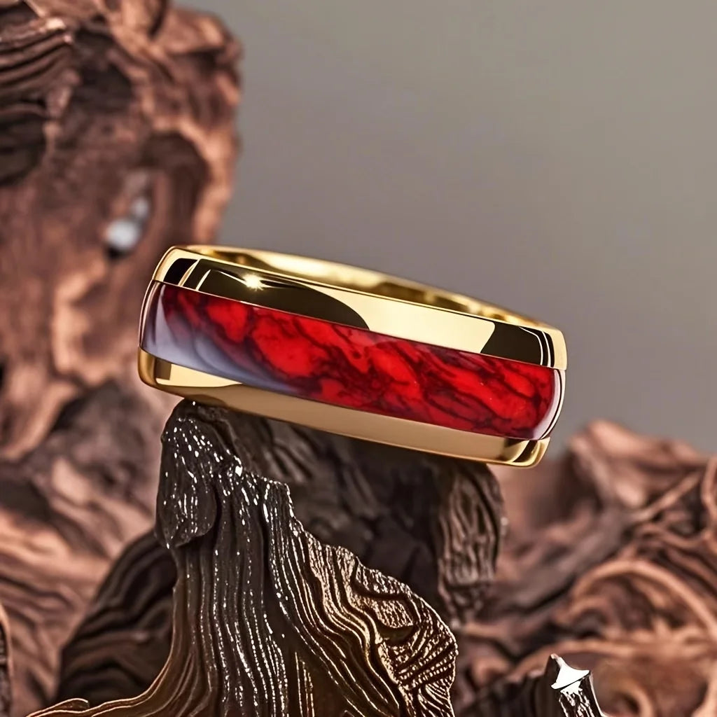 Crimson Ember Ring