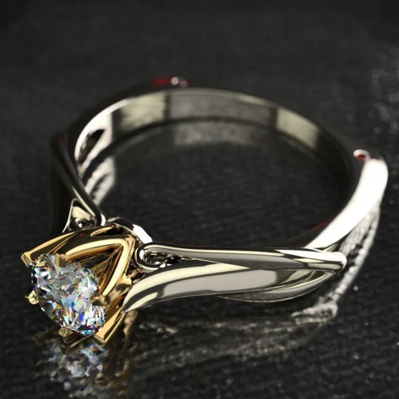 Eterna Luxe Moissanite Promise Ring