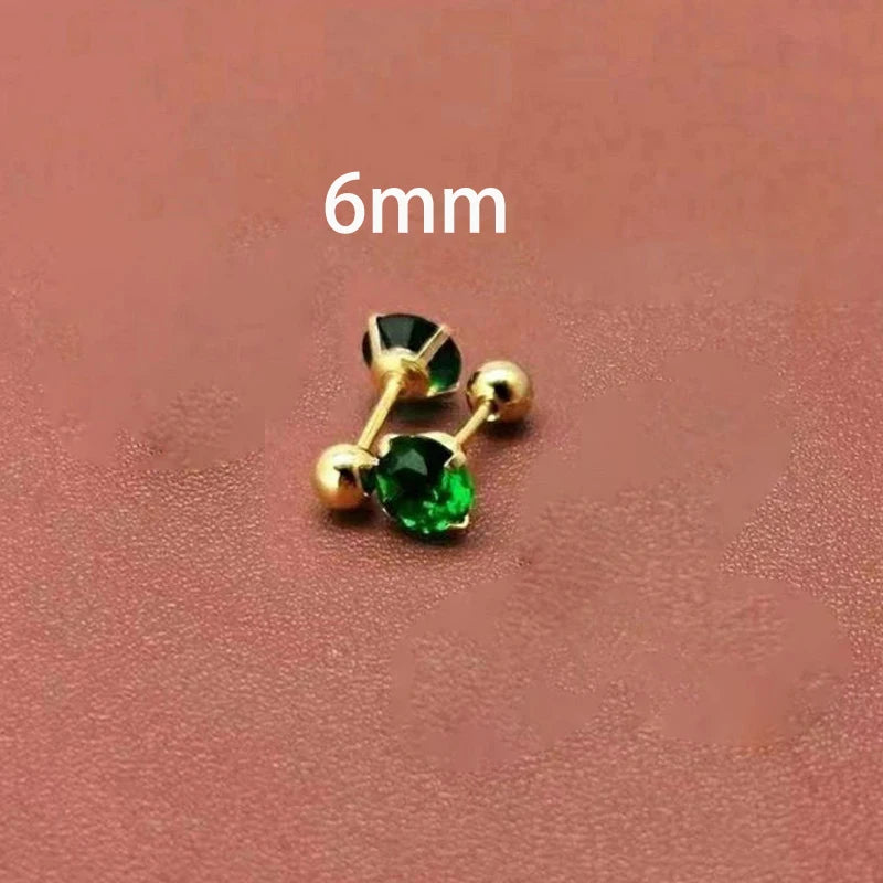Emerald Whisper Stud Set
