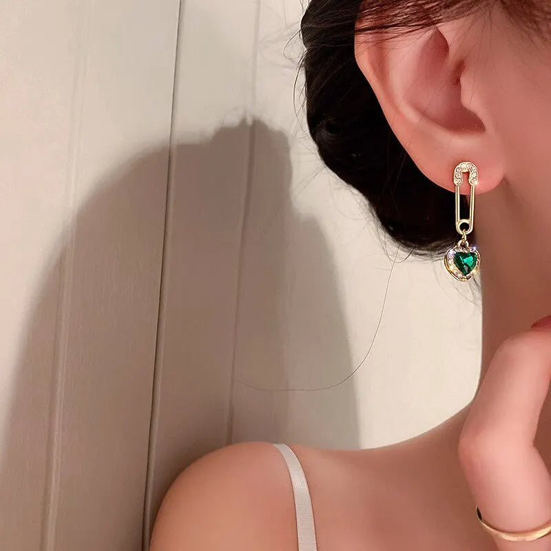 Emerald Royale Vintage Earrings