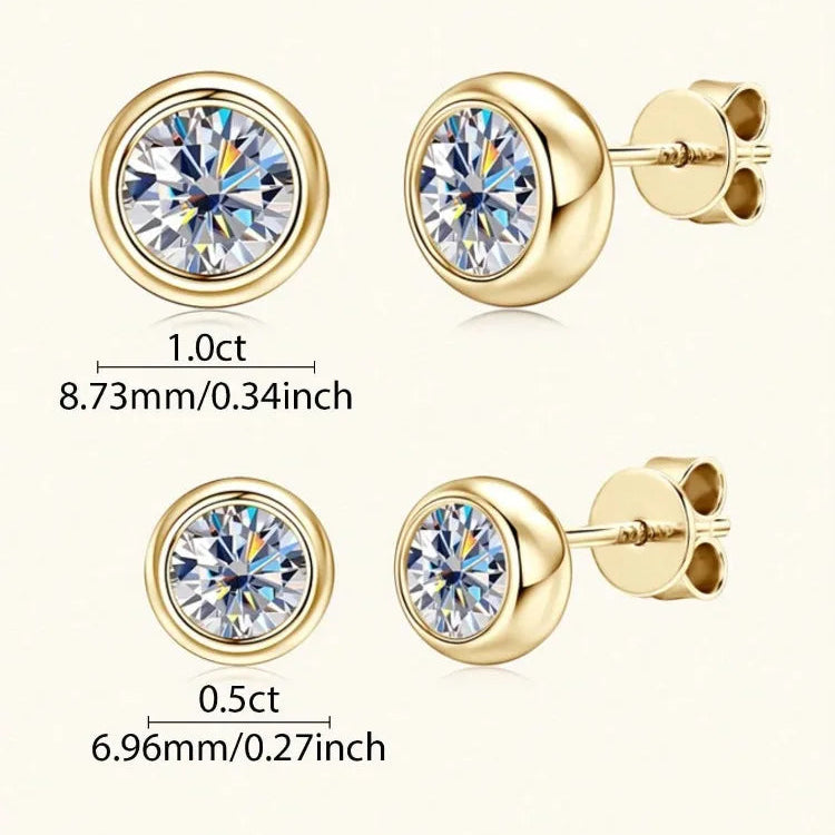 Radiance Solitaire Stud Earrings