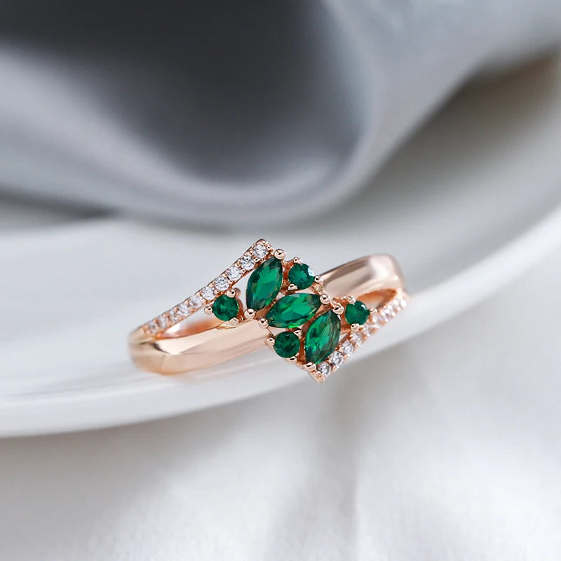 Emerald Bloom Ring