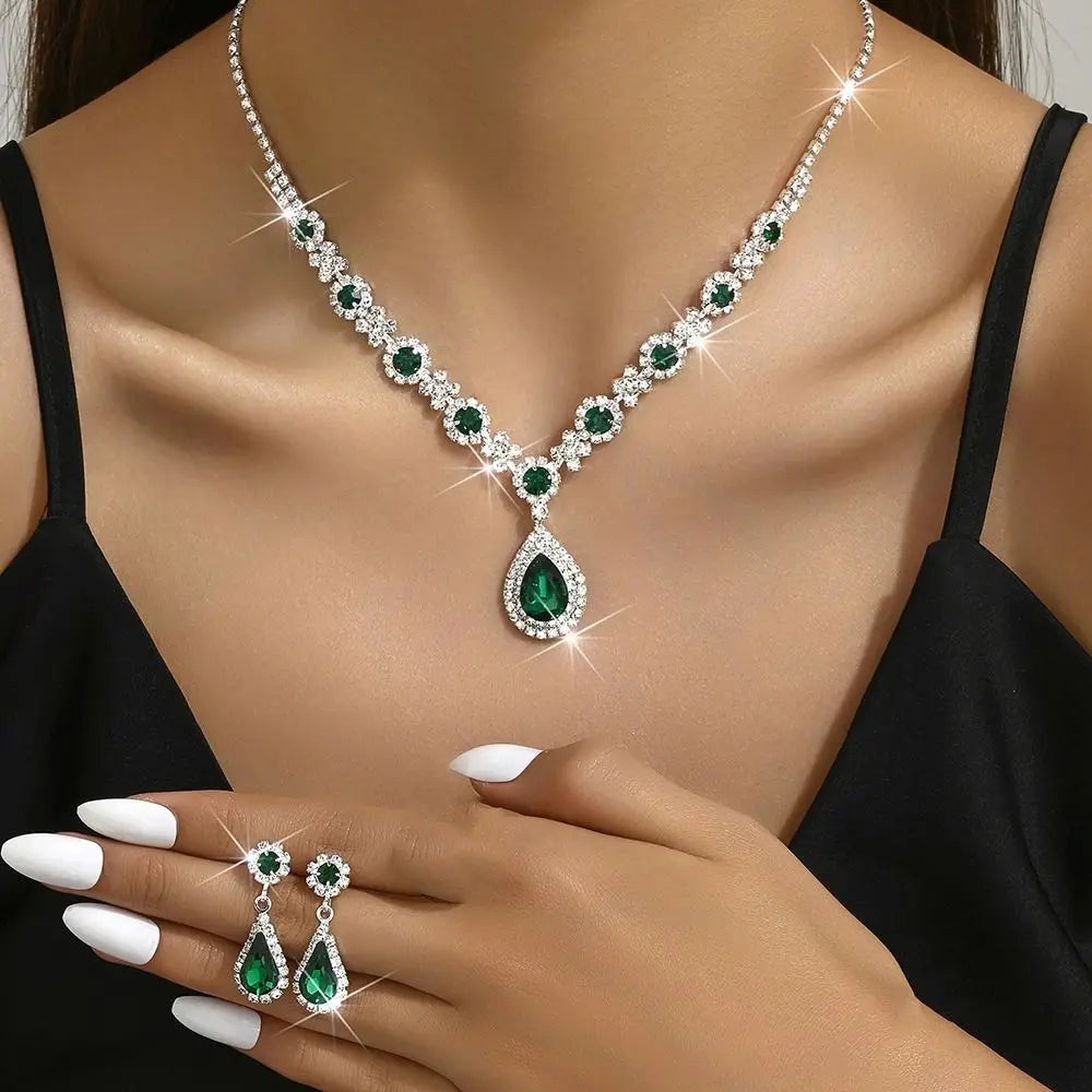 Royal Sparkle Crystal Jewelry Set