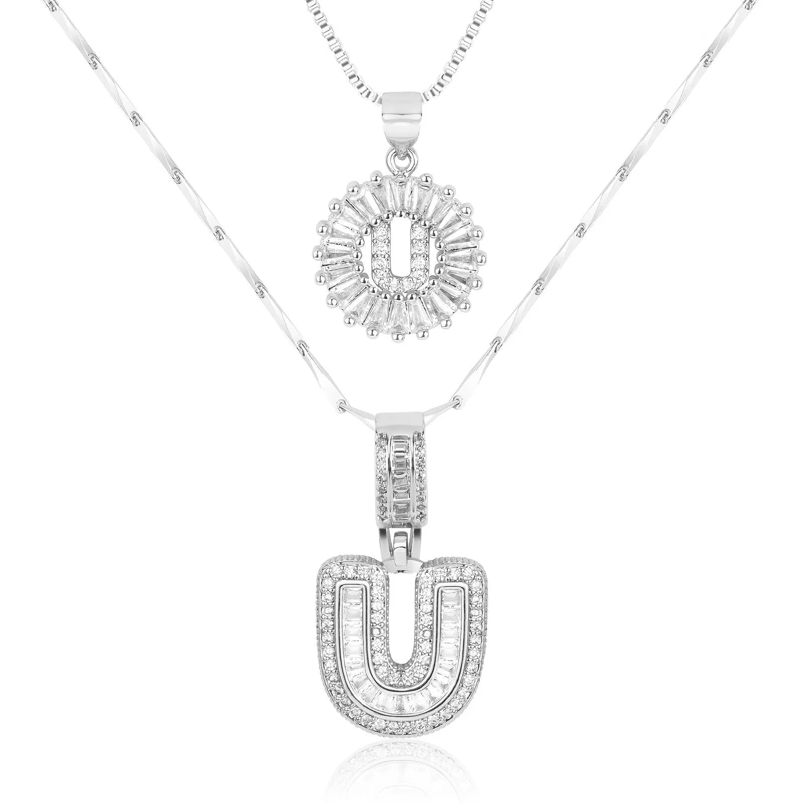 Everly Initial 2-Piece Necklace Set